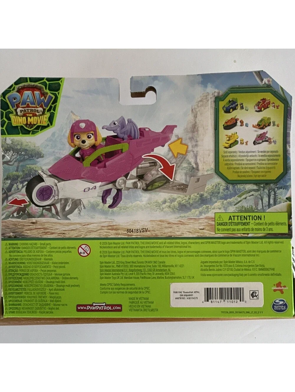 Spin Master PAW Patrol The Dino Movie Dino Rescue Vehicles & Figures 2026